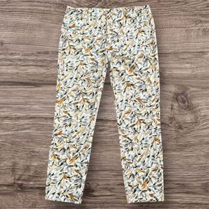 Zara Basic Chic Elegant Women’s Size 8 Floral Leaf Print Pants